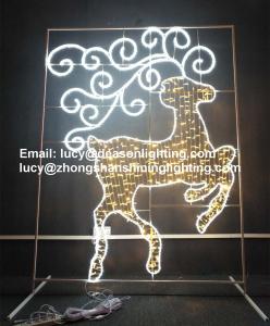 China outdoor lighted christmas reindeer wholesale