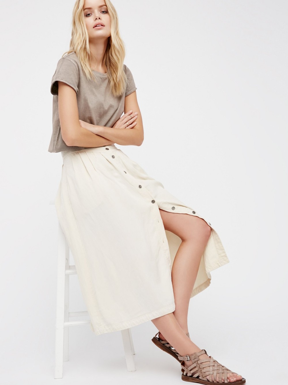 New Stylish Women's Fashion A-Line Loose Stroll Skirt
