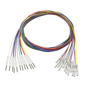 China Din 1.5mm-2.0mm Pin Eeg Needle Electrodes Plated Gold EEG EMG Leadwires Electrode wholesale