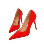 1829-7 European And American Style Fashion Simple Stiletto Super High Heel Suede