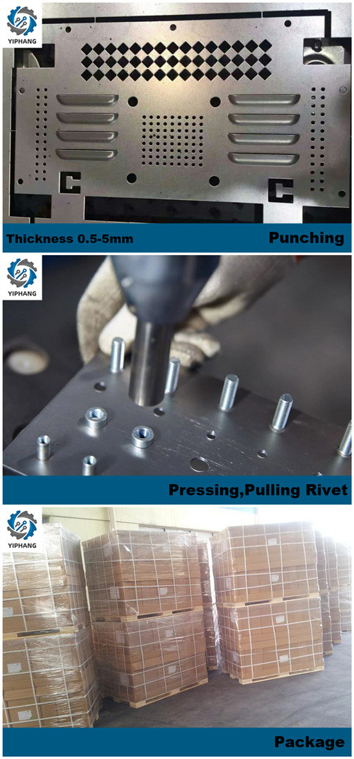 Laser Cutting Punching Bending Welding Black Powder Coating 3d Printer Equipment Shell Sheet Metal Welding Parts