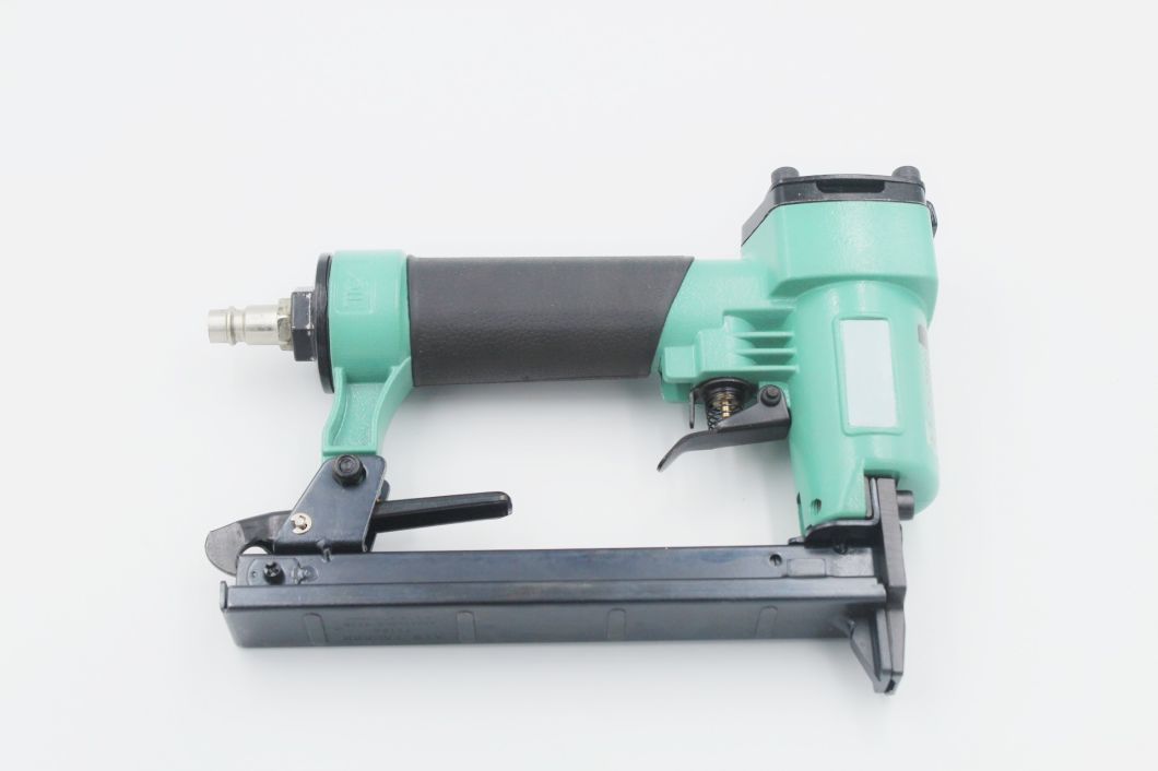 21 Gauge Fine Crown Air Pneumatic Staple Gun (Green) Air Stapler 8416 for Furniture Decoration