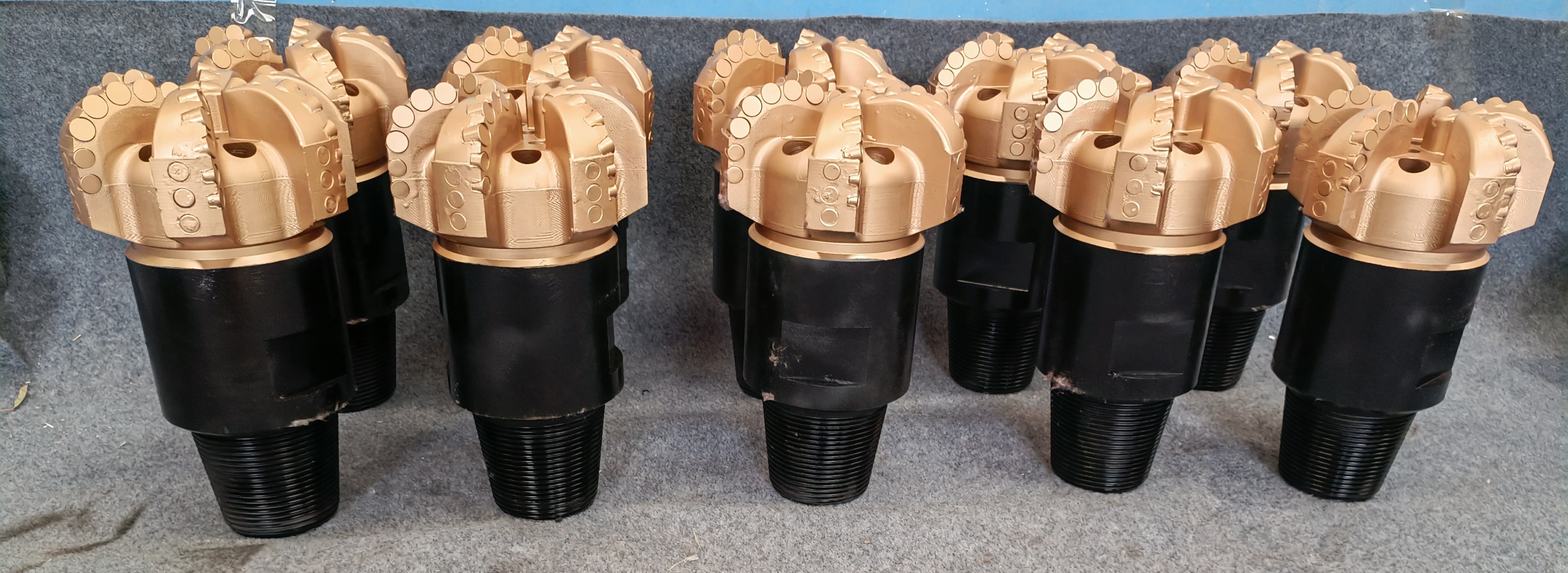 Customized 5 Wings Pile Foundation Geological Drilling Steel Body PDC Diamond Bit For Drilling