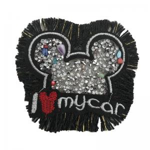 China Delicate Rhinestone Applique Patches Large Size Any Shape Available wholesale