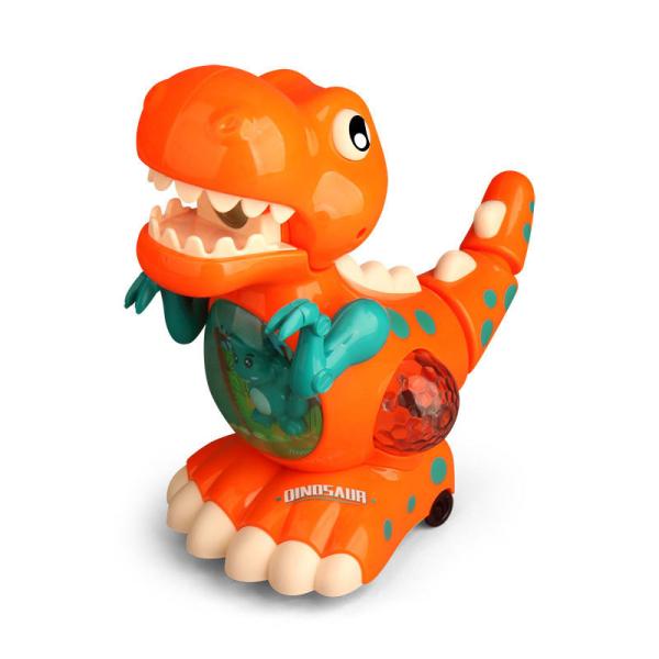 Plastic Electric Dinosaur Model with Music and Lighting Universal Rotation