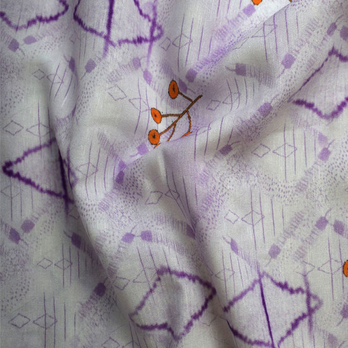 Printed Digital Soft Tulle Fabric Tencel Cotton Twill Waterproof