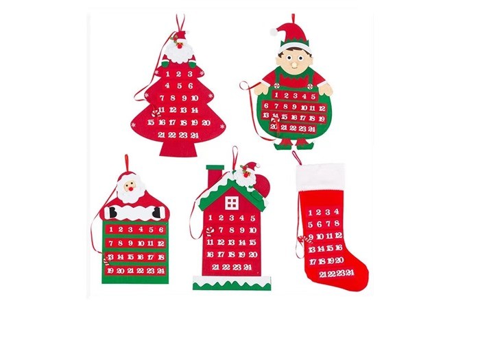 31 PCS Detachable Ornaments 20 X 39 Inch DIY Felt Christmas Snowman Games Set