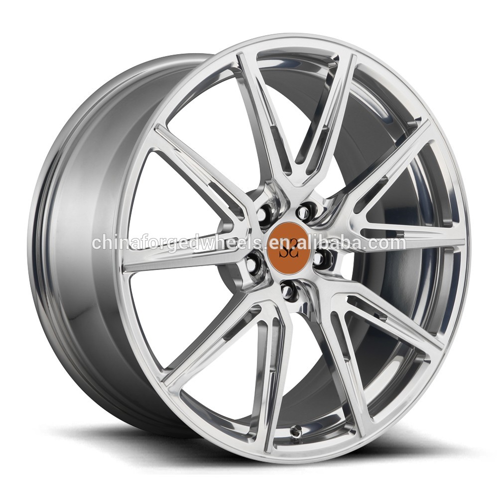 19inch Rims Polish Customized 2-PC Forged Alloy Rims For Porsche / Rim 20" Forged Wheels