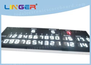 China White Color LED Baseball Scoreboard For Stadium 12'' Digit Height 110V ~ 220V wholesale