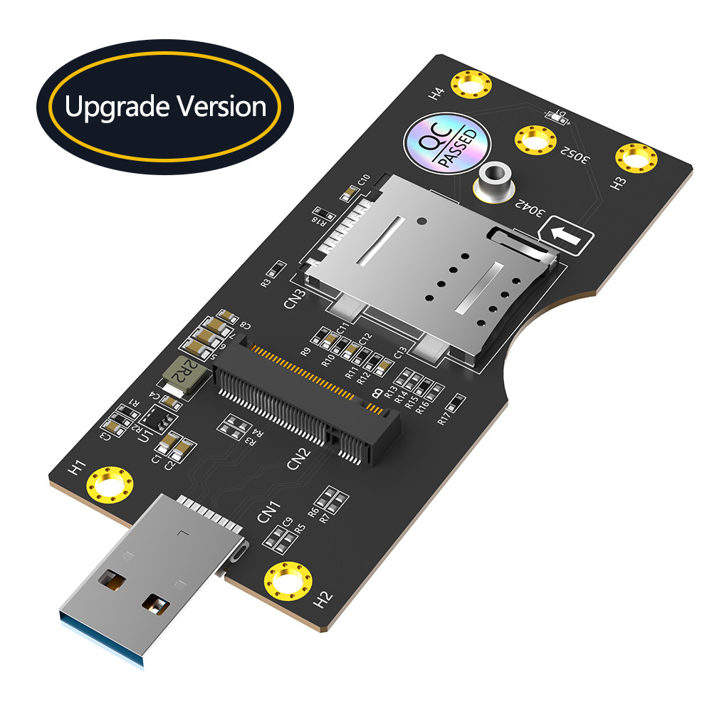 USB 3.0 Type-A Connector To M.2 NGFF Key-B Wireless Adapter Card 1 Standard SIM Slot For 5G 4G LTE WWAN GSM Modem Module