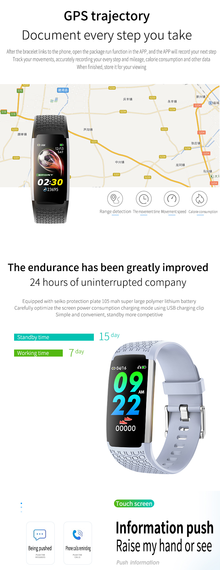 H22 Smartwatch 100mAh Bluetooth Calling Health Monitoring Build In Flash Waterproof Band