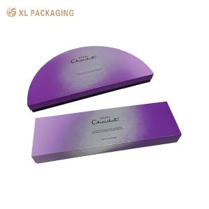 China Luxury Chocolate Paper Box Candy Nuts Gift Packaging Silver Foil Semicircle Chocolate Box wholesale
