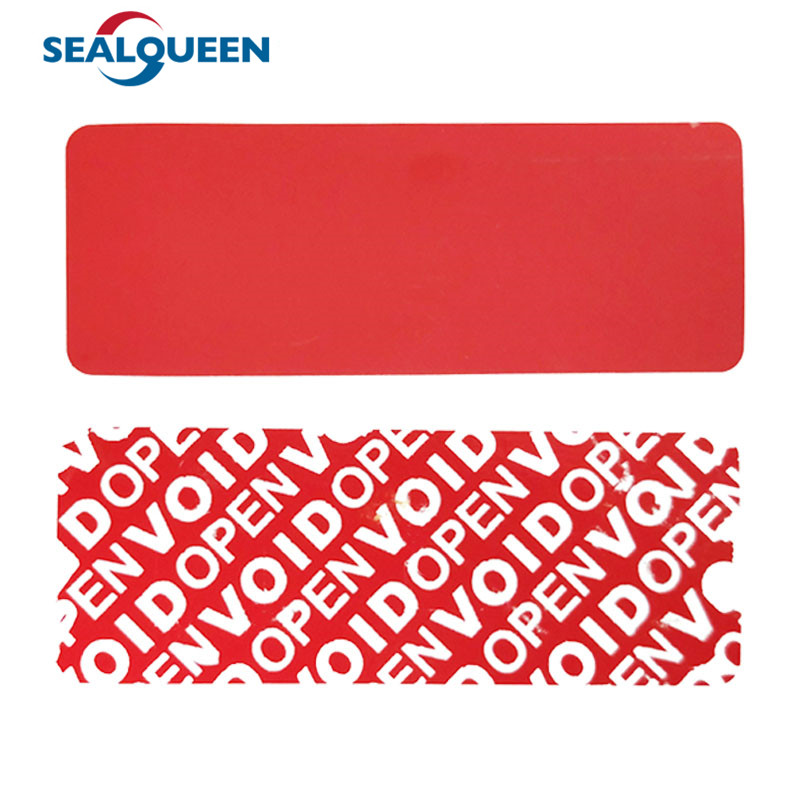 Self Adhesive Tamper Proof Security Sticker Custom Logo Shipping Protected