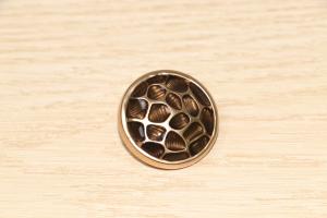 China 40L Decorative Clothing Buttons Rose Gold Epoxy Transparent wholesale
