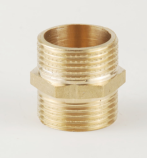 Rustproof 3/4 Inch Brass Pipe Fittings Brass Pipe Tee / Cross / Nipple Connector​