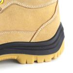 Yellow Industrial Safety Shoes Nubuck Leather Steel Toe Woodland Safety Shoes