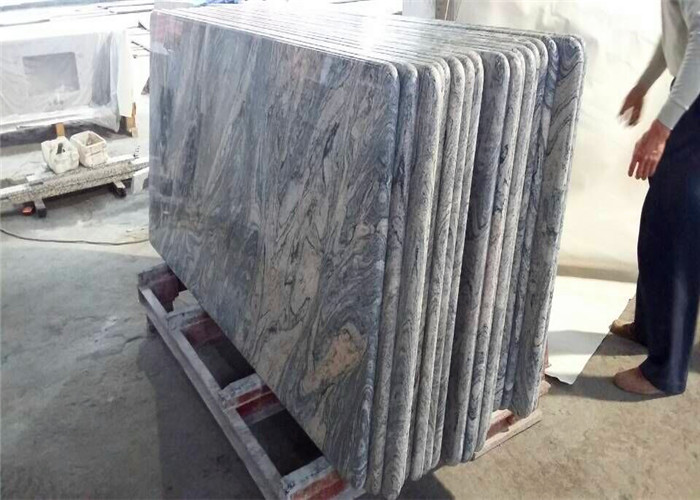37" X 96" Granite Stone Kitchen Countertops With Bullnose Edges , Grey Color