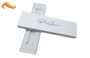 China Matt White watch band box , Pre-assembled jewelry package with white velvet tray wholesale