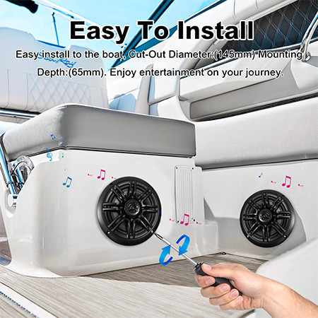 Wholesale Speaker Audio 60W Waterproof ABS Case 6.5 Inch Marine Speaker For Boat