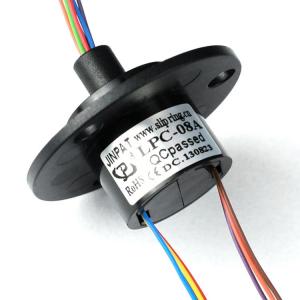 China Micro Slip Ring 300rpm 8 Circuits 2A With Flange wholesale