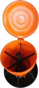 China Poultry Plastic Feed Troughs Orange Plastic Animal Feed Troughs wholesale