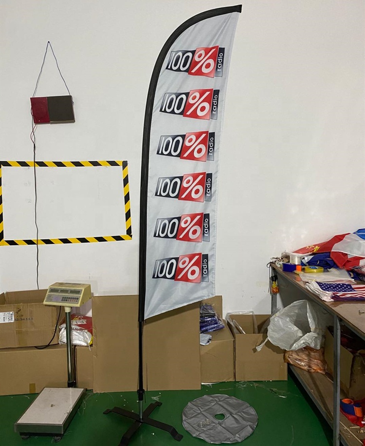 Exhibition Event Teardrop Feather Banner Dye sublimation printing