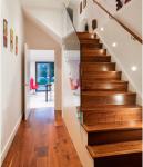 American walnut wood stair tread covers