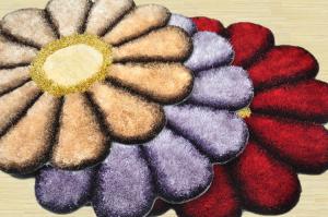 China Sunflower 3D Polyester Shaggy Rug &amp; Carpet Floor Mat (3301） wholesale