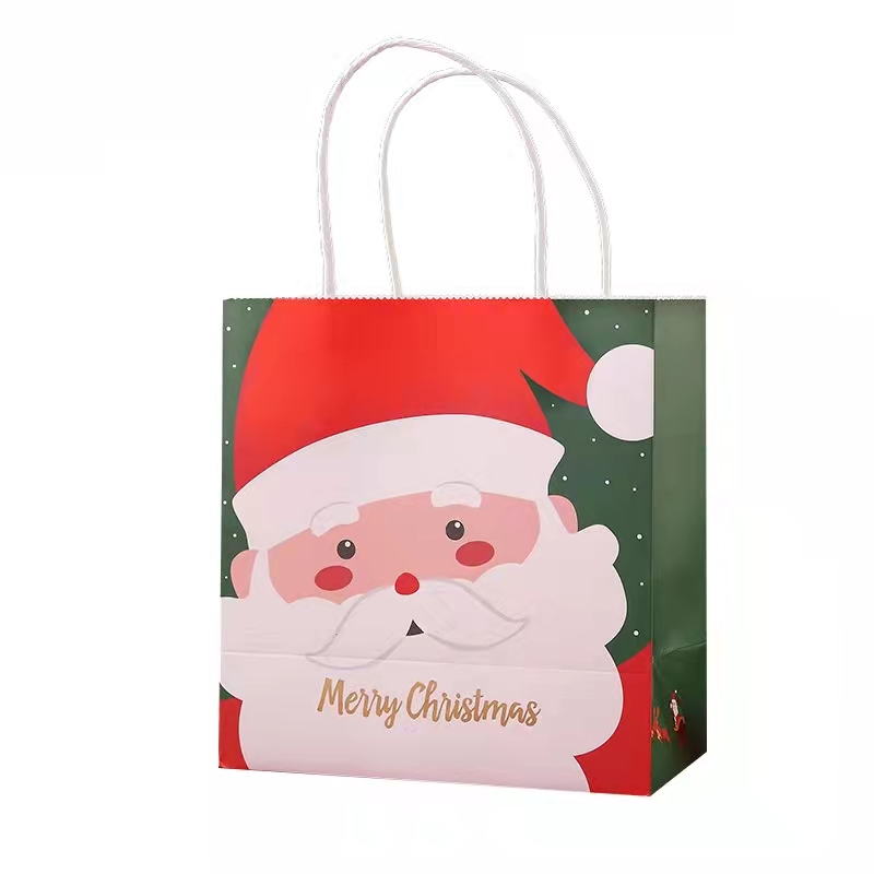 Luxury Christmas Cosmetics Jewellery Paper Bag Shopping Tote Bag Art Paper