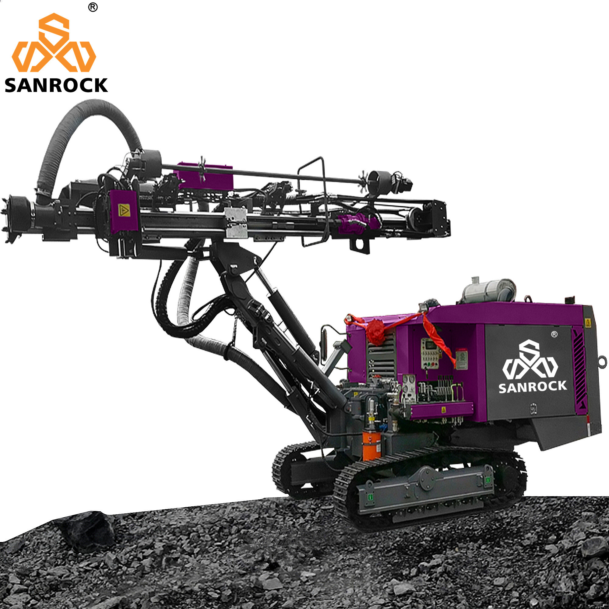 35KN Lifting Force Mining Borehole Drilling Machine Top Hammer Drilling Rig