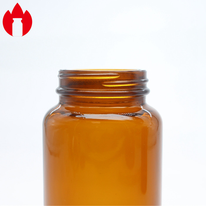 Amber Soda-Lime Glass Bottle For Tablet Or Pill
