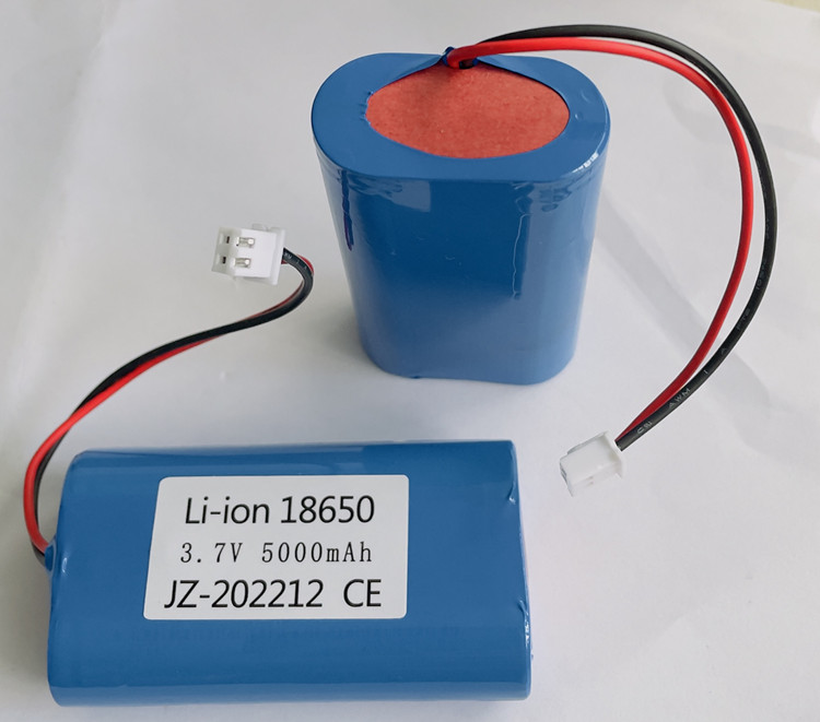 Custom 18650 Li Ion Battery 2200mah Cell 2S1P Pack Icr18650 7.4v For Camera