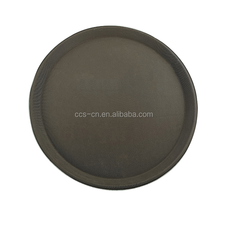 18*26inch Nonslip Rectangle Plastic Tray Large Recycled Plastic Plates Rubber Serving Tray For Hotel