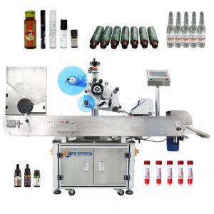 China Electric Driven FK807 Automatic Lipstick Lip Balm Soft Tube Syringe Labeling Machine wholesale