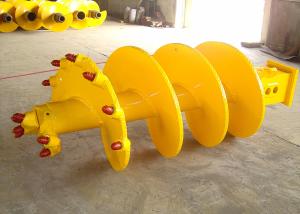 China Single Screw 1250mm Height Rock Auger With 12pcs Teeth wholesale