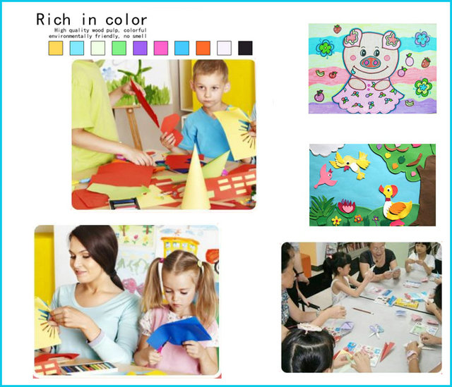 180gsm 220gsm Color Bristol Paper For Stationery Excellent Smoothness 60 * 90cm
