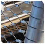 Flexible stainless steel wire rope architecture mesh