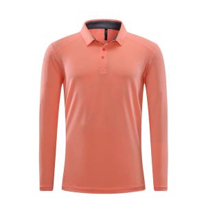 China Oem Factory Manufacturer Custom Logo Golf Polo Shirts Quick Dry Long Sleeve Shirts Mens wholesale
