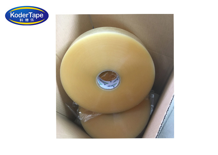 Jumbo Roll Bopp Packaging Tape Customized Machine Grade With 40-90mic Thickness
