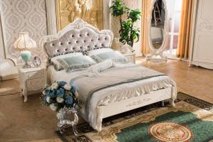 China Classic Style Dubai Hotel Bed Luxury 9011 wholesale