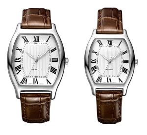 China Waterproof 3ATM Romantic Couple Leather 22cm Couple Wrist Watch For Lovers wholesale