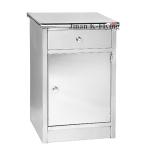 Medical Trolley Stainless Steel Hospital Style Bedside Table Large Storage