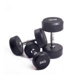Cast Iron Coated Round Head Dumbbells Men'S And Women'S Fitness Dumbbells