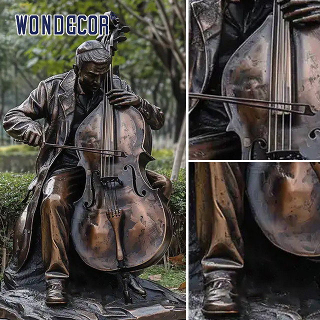 Outdoor Bronze Large Realistic Life Size Letter Sculpture