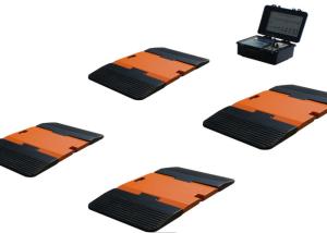 China 800*430 Portable Axle Weigh Scales , 50T Wireless Truck Scales wholesale