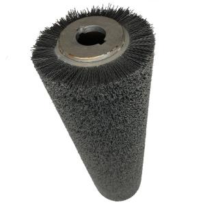 China Customized Industrial Abrasive Wire Spiral Steel Wire Cleaning Cylinder Roller Brush For Polishing wholesale