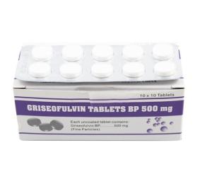 China Dermatosis Medicines Griseofulvin Tablets 500MG BP / USP /CP Standard 10*10's / Box wholesale
