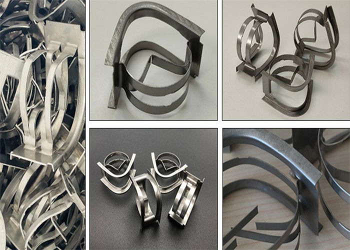 ISO Conjugated Stainless Steel Pall Rings Packing For Vacuum Distillation Columns