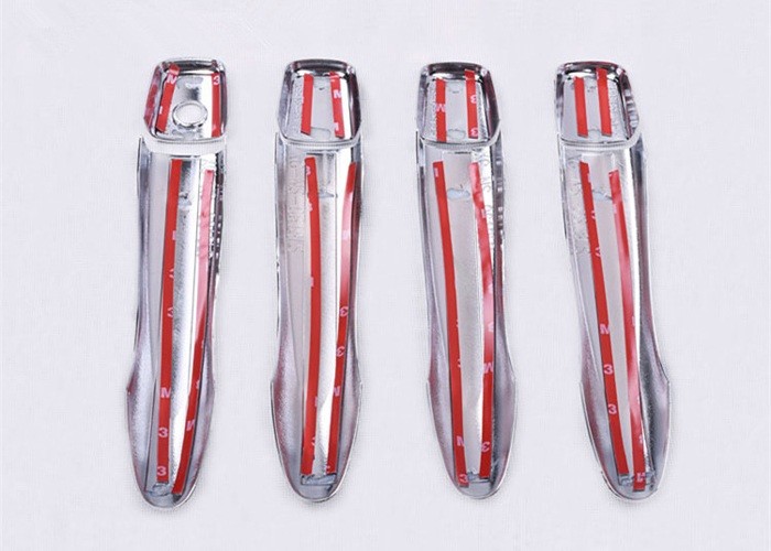 NISSAN Navara NP300 2015 Frontier Side Door Handle Inserts and Covers , Black and Chrome