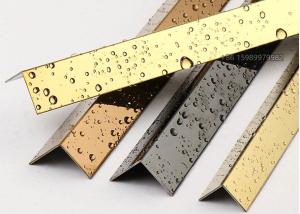 China 8K Mirror Stainless Steel Decorative Profiles Edge Guard PVD Coated wholesale